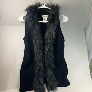 Cripple Creek Faux Fur Lined Sweater Vest XL